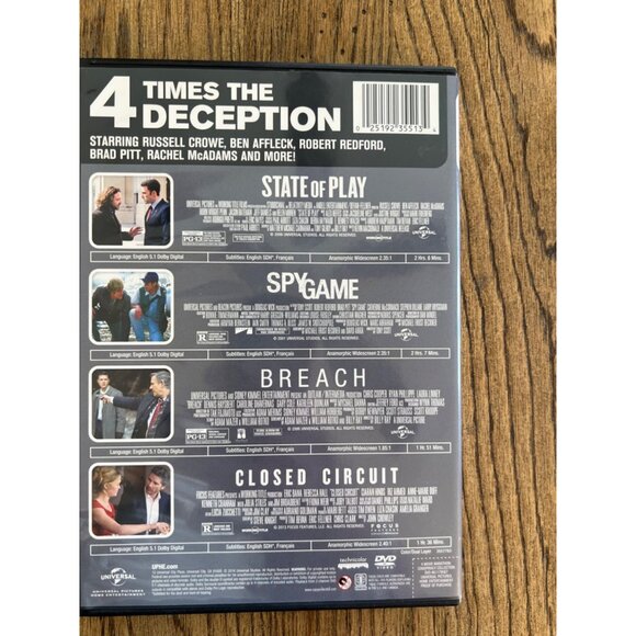 4 Movie Marathon Conspiracy Collection DVD Set - Picture 4 of 4